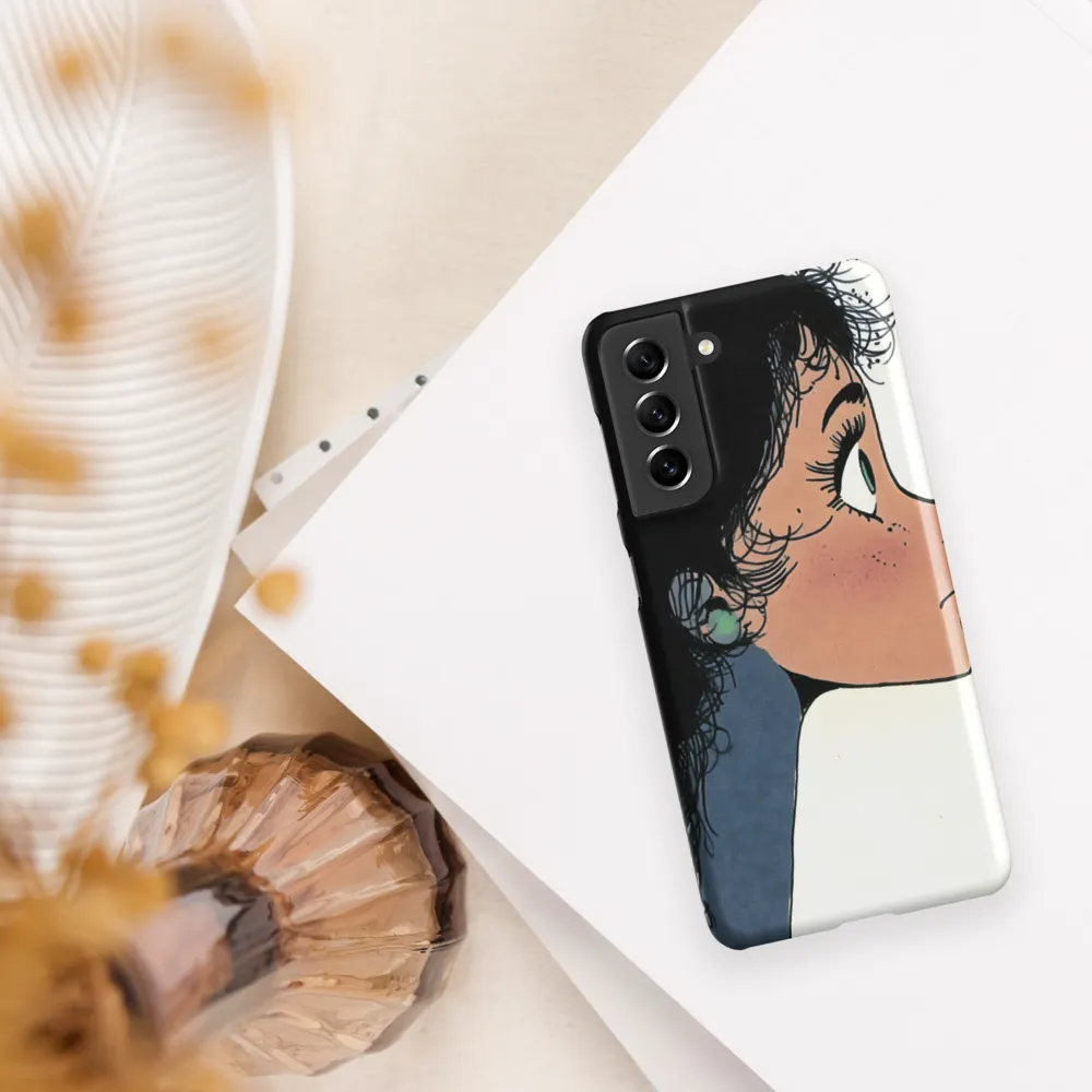 Whispers of Contemplation | Phone Case |  S21 | Snap Case | Matte