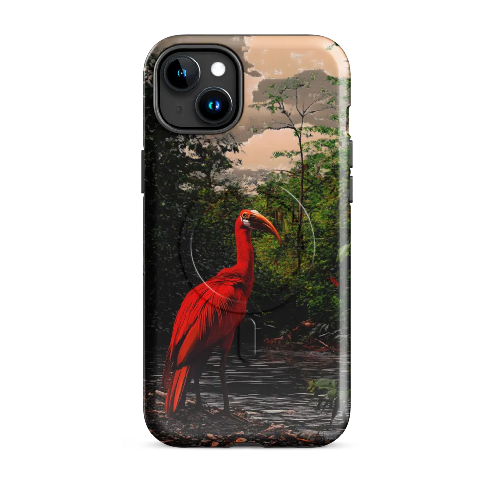 Enigmatic Elegance: The Scarlet Observer