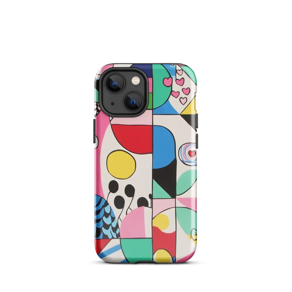 Dynamic Interplay of Shapes | Phone Case |  13 mini | Tough Case | Glossy