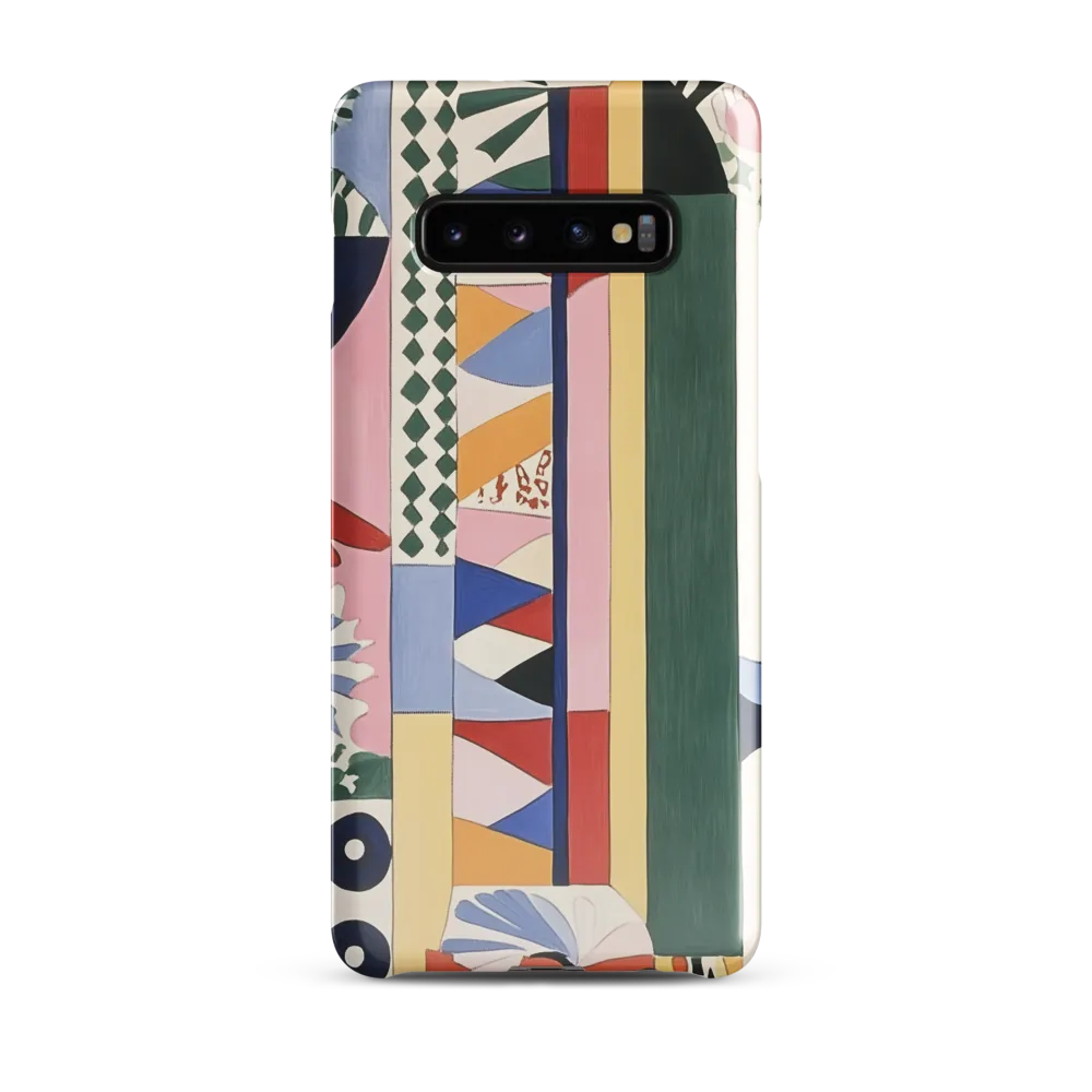 Vibrant Geometric Harmony | Phone Case |  S10 Plus | Snap Case | Glossy