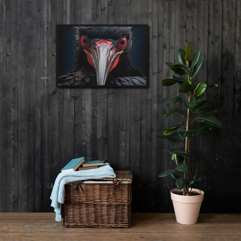 Gaze of the Abyss | Canvas with Black Frame | 20″×30″