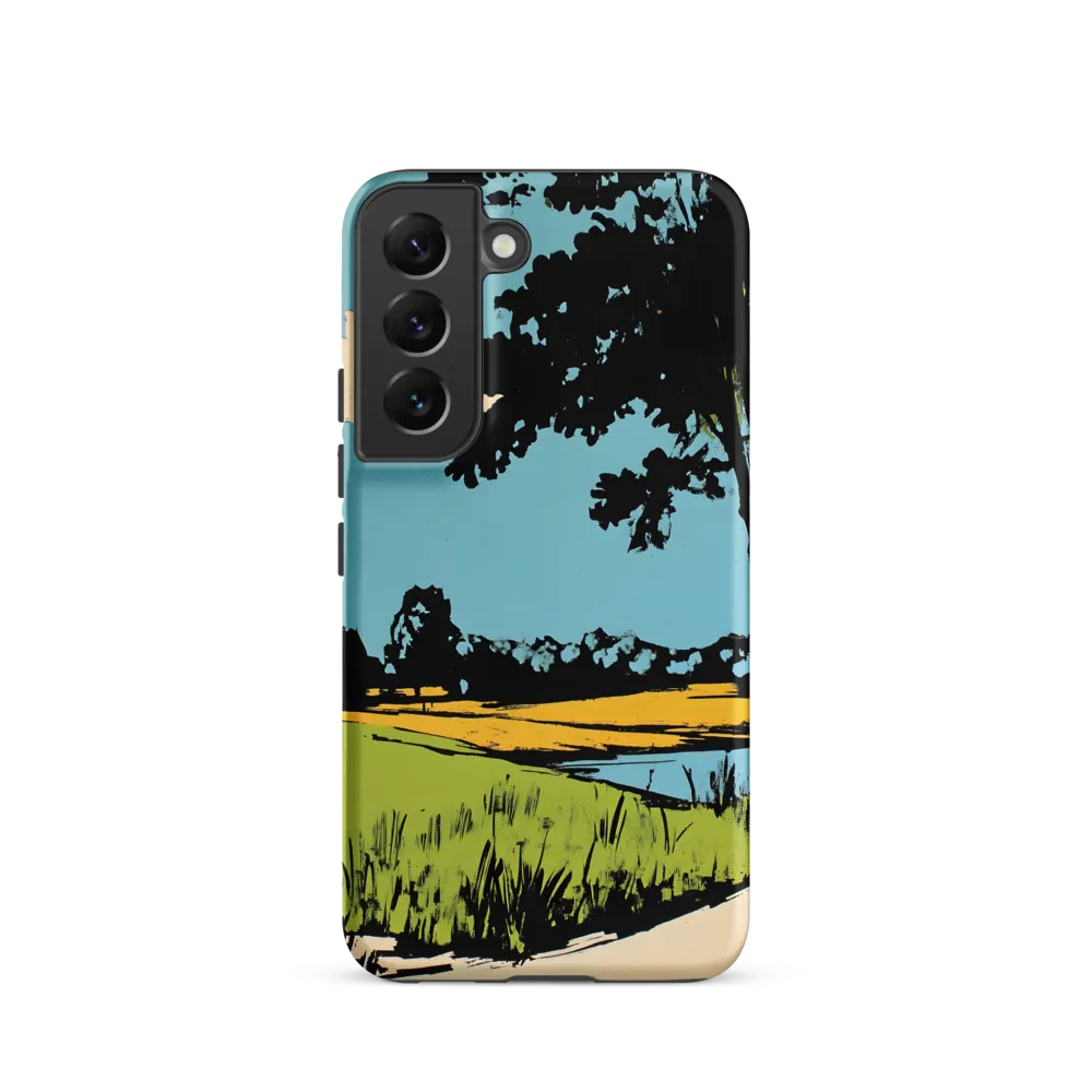 Vibrant Landscape in Pop Art Style