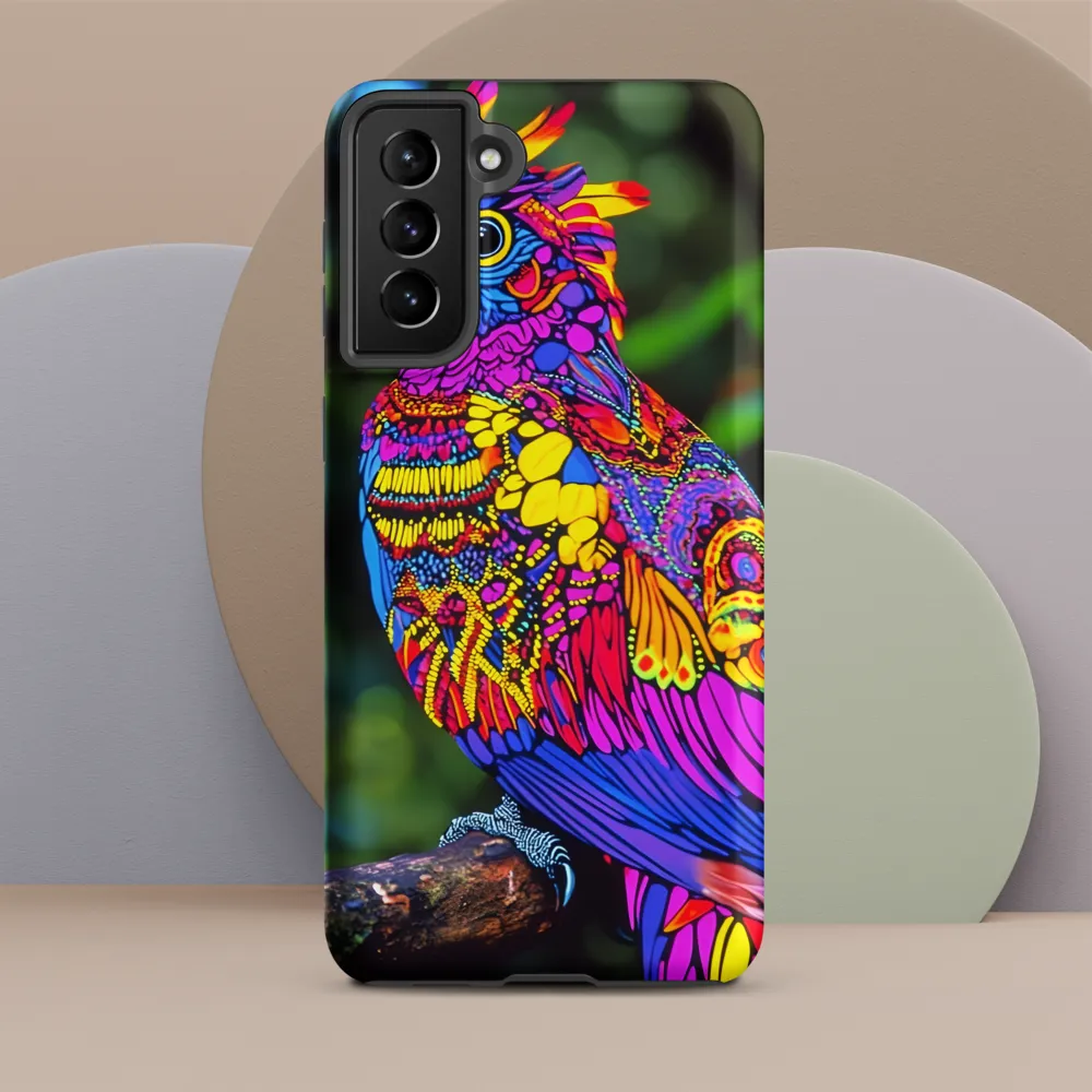 Vibrant Psychedelic Parrot