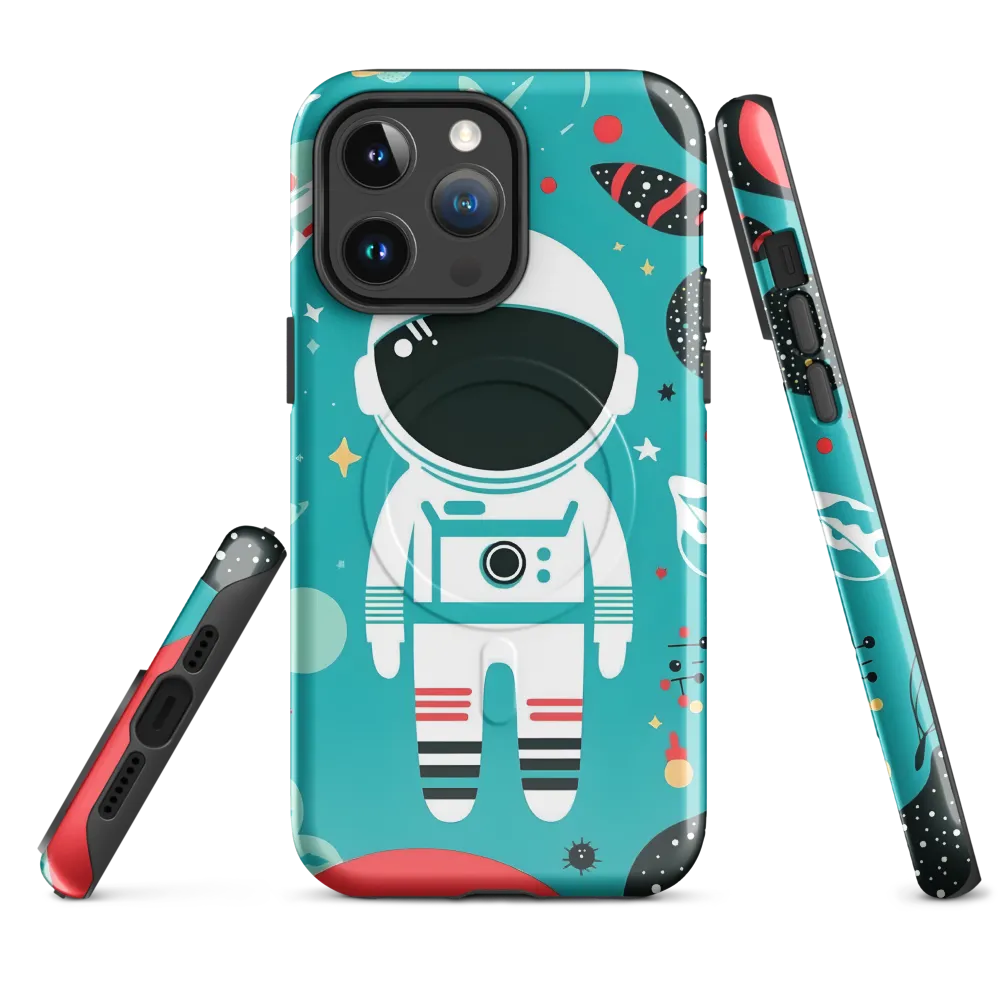 Whimsical Astronaut in Cosmic Wonderland