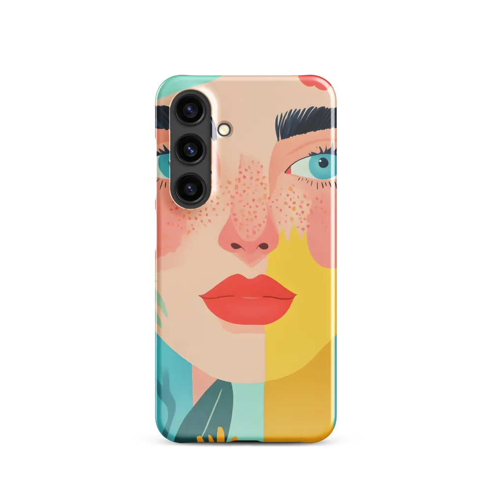 Floral Serenity: A Modern Portrait