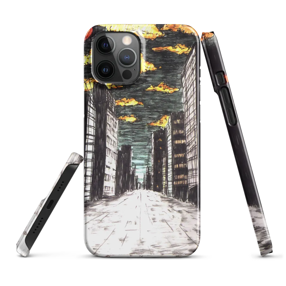 Eclipsed Cityscape | Phone Case |  12 Pro Max | Snap Case | Glossy