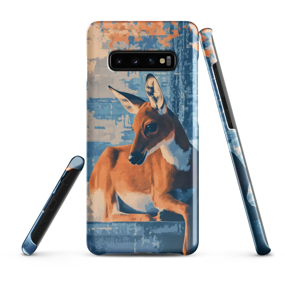 Serenity in Color: The Reclining Deer | Phone Case |  S10 Plus | Snap Case | Glossy