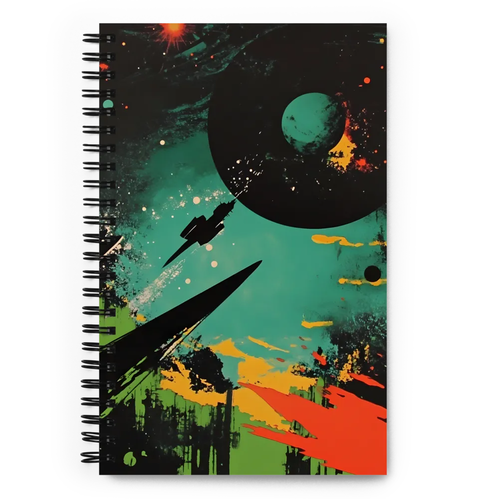 Journey Through the Cosmic Canvas | Spiral Notebook