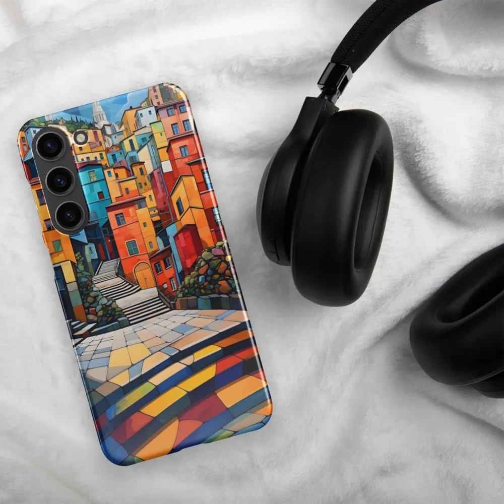 Vibrant Village: A Cubist Journey