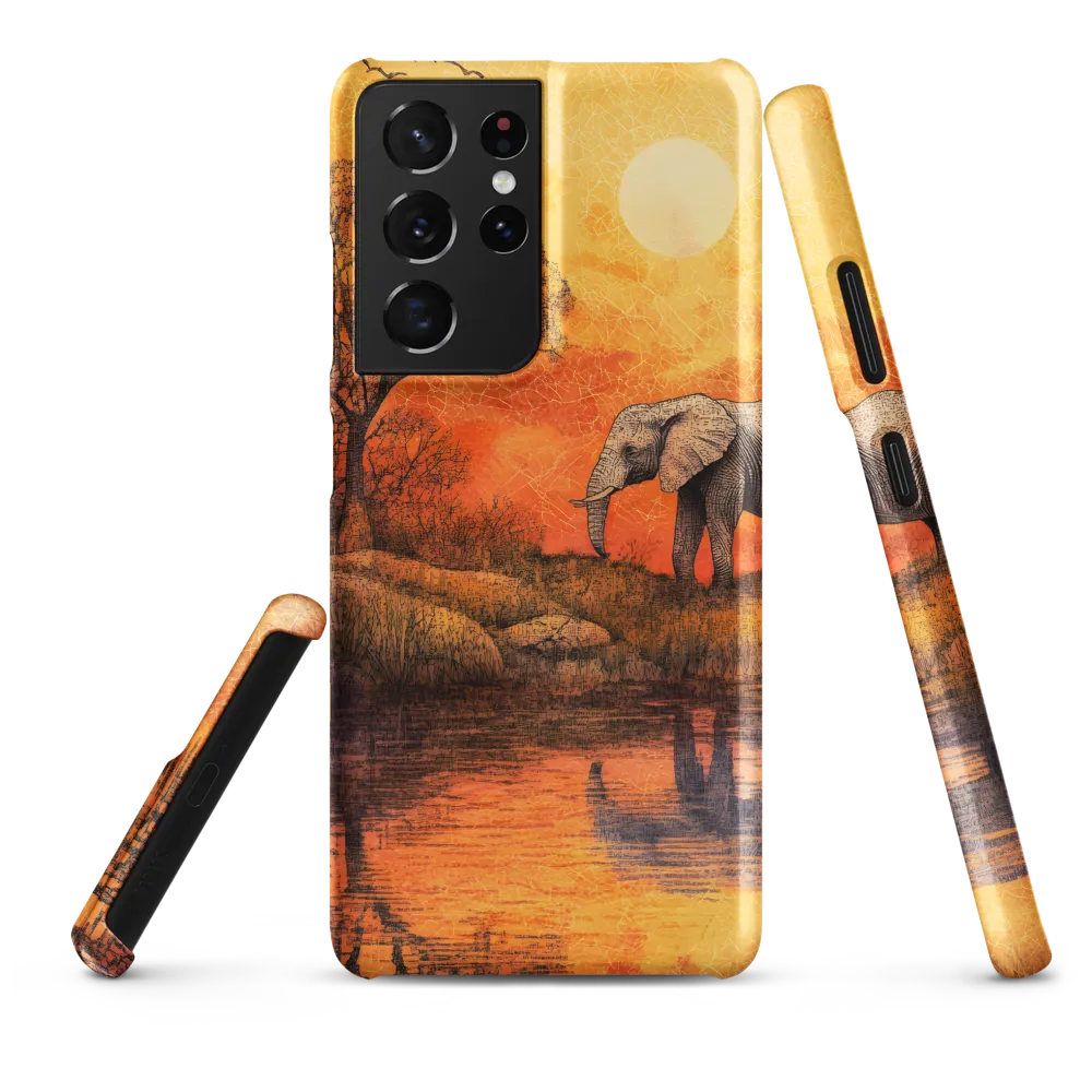 Elephant's Serenity at Dusk