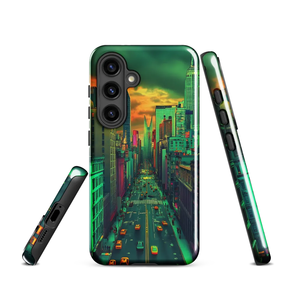 Urban Surrealism: Neon Dreams | Phone Case |  S24 | Tough Case | Glossy