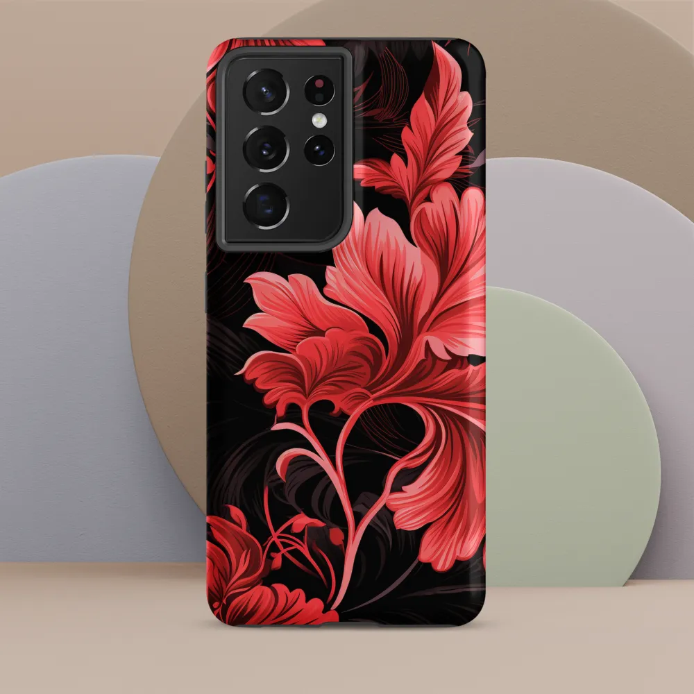 Tropical Elegance in Red