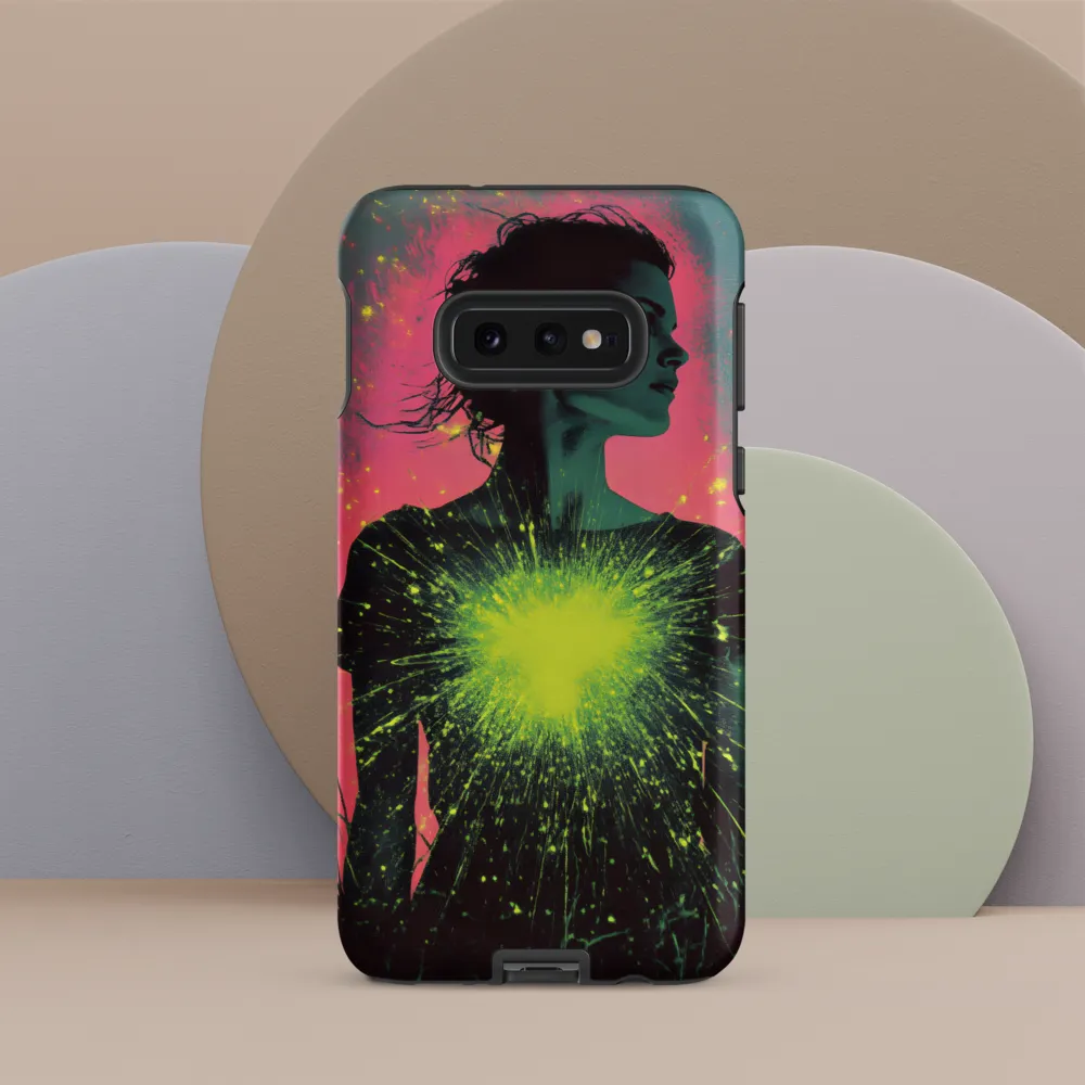 Cosmic Heart: A Surreal Portrait of Strength