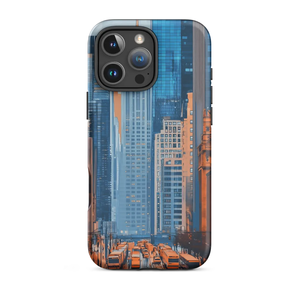 Urban Symphony in Blue and Orange