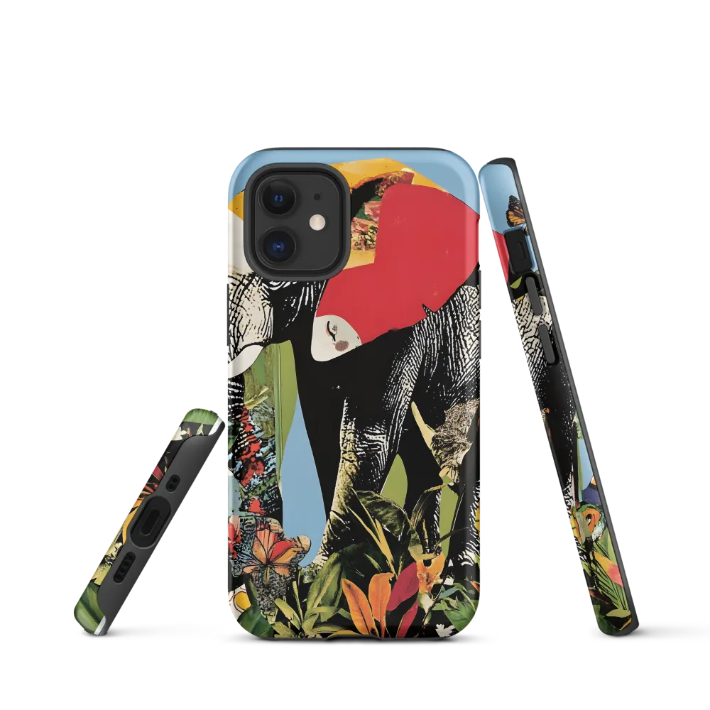 Harmony of Nature: The Elephant's Embrace | Phone Case |  12 mini | Tough Case | Matte