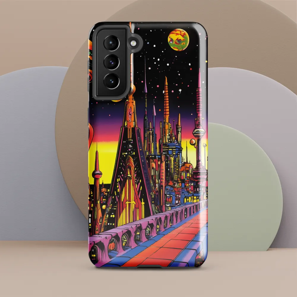 Futuristic Cosmos: A Journey Through Neon Cities