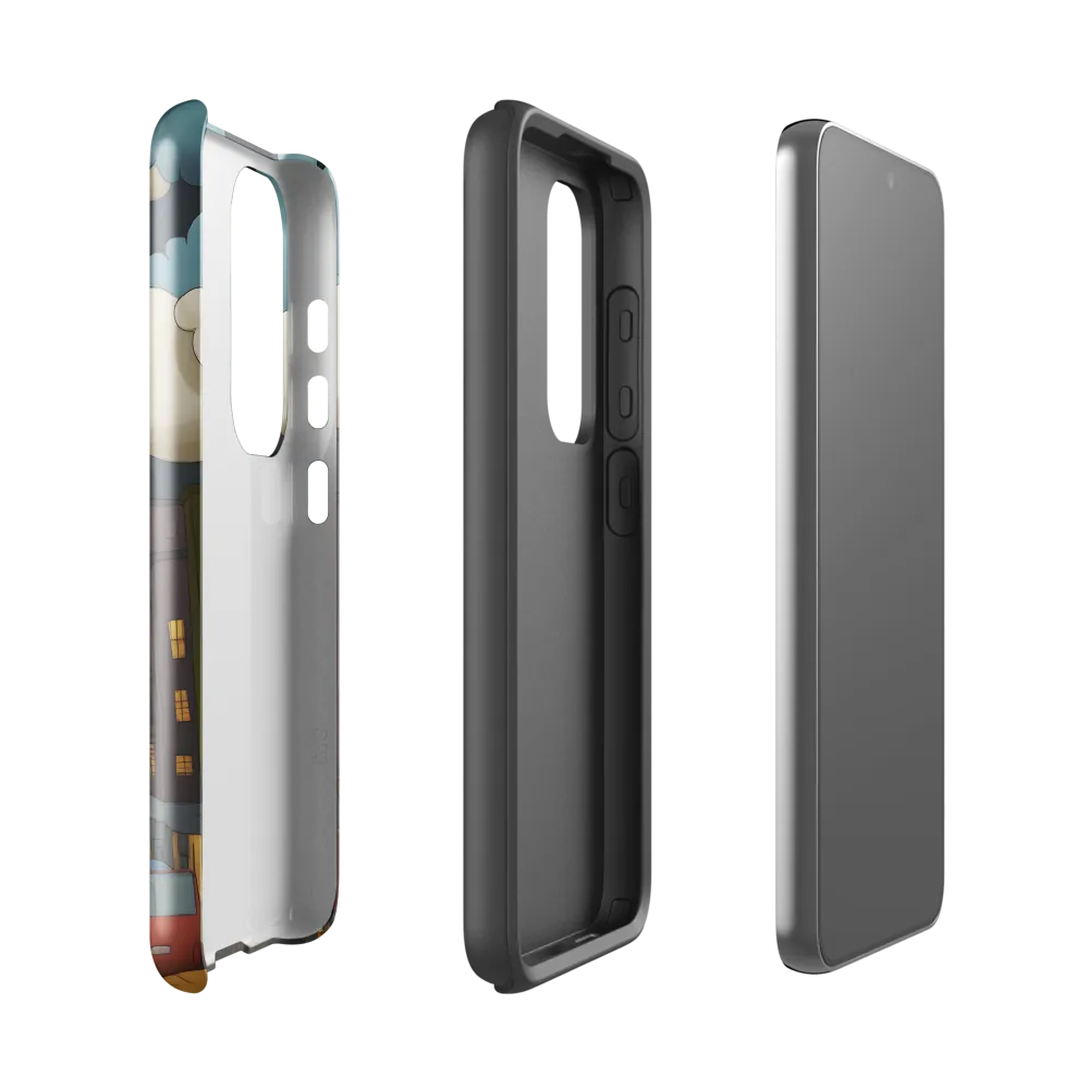 Urban Symphony: A City Awakens at Dusk | Phone Case |  S23 | Tough Case | Glossy