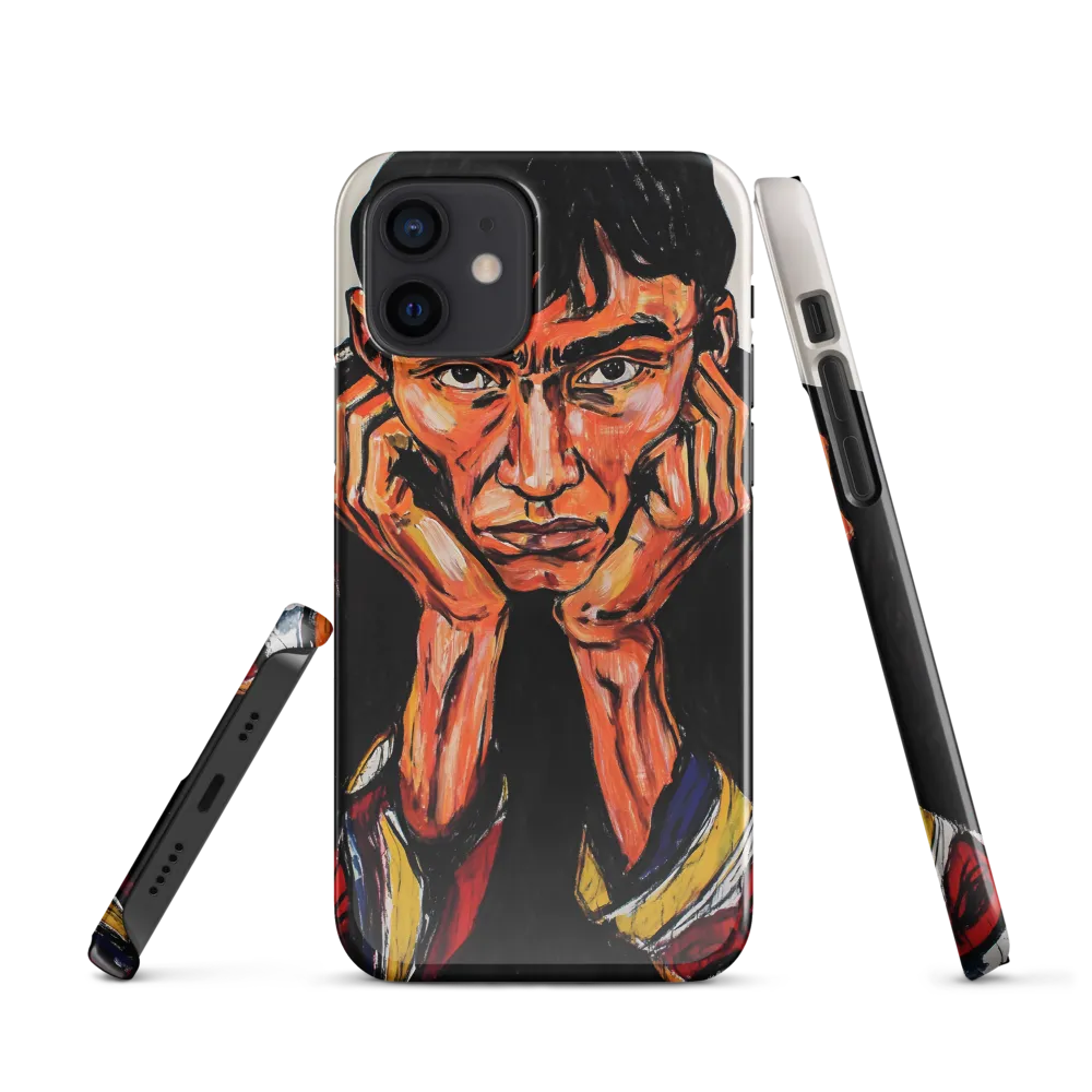 Contemplative Intensity: An Expressionist Portrait