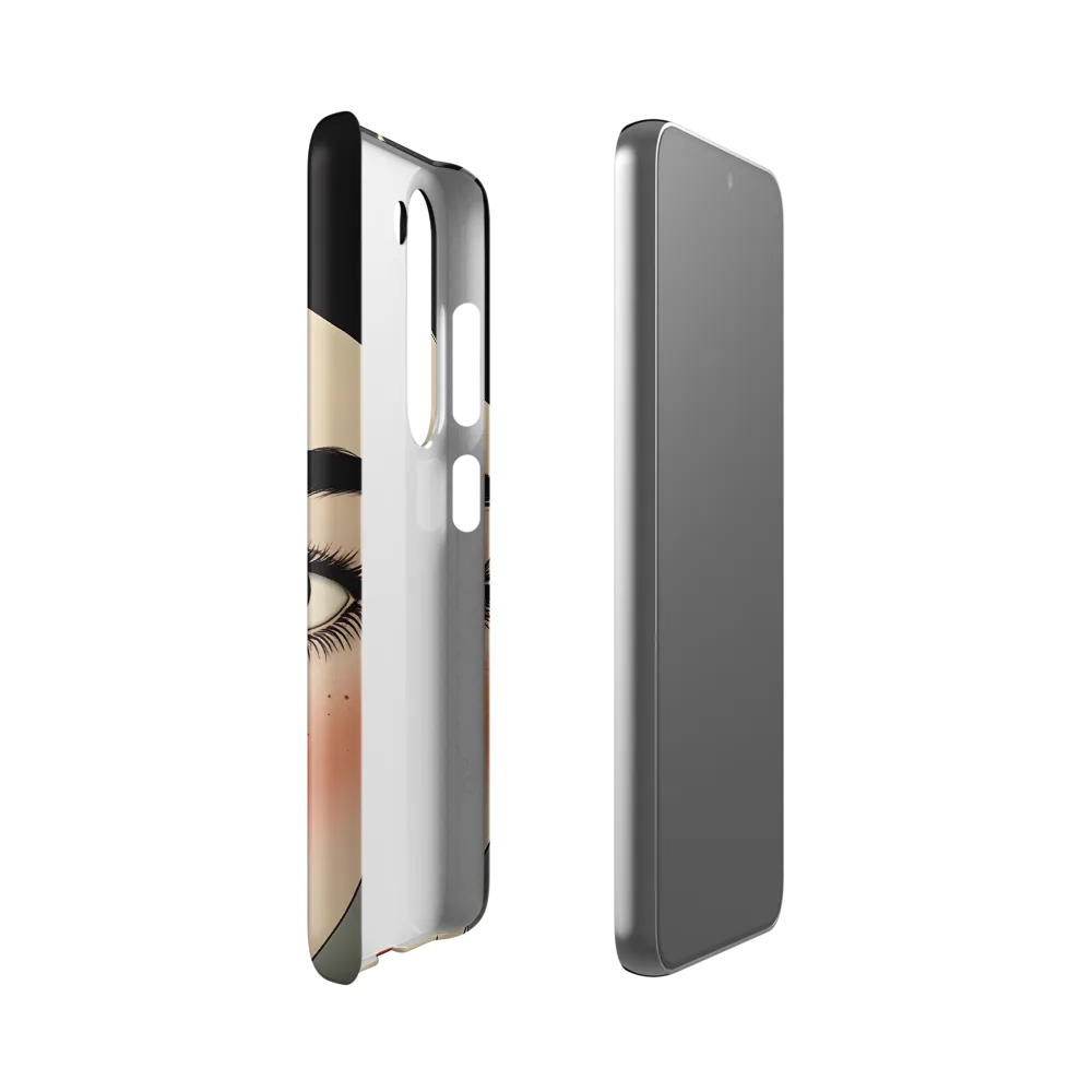 Serenity Captured: A Modern Portrait | Phone Case |  S23 | Snap Case | Matte