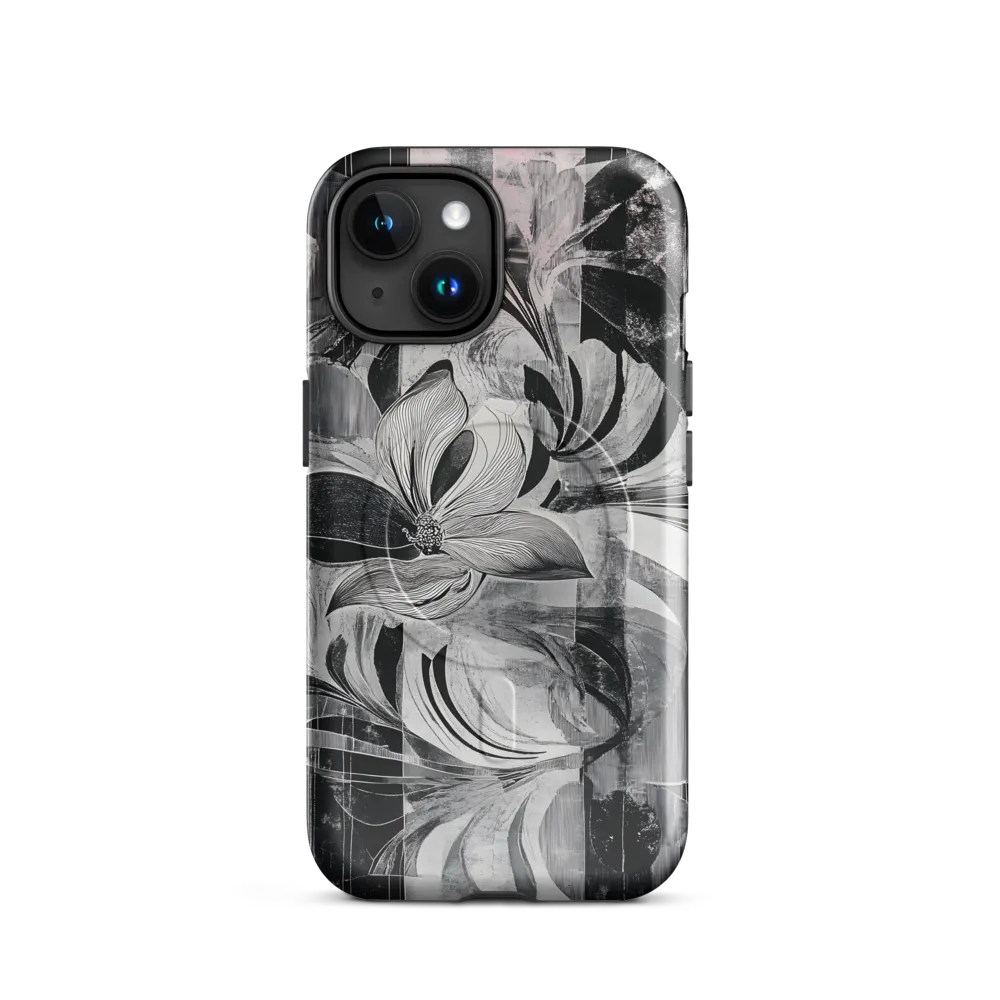 Floral Fusion in Monochrome
