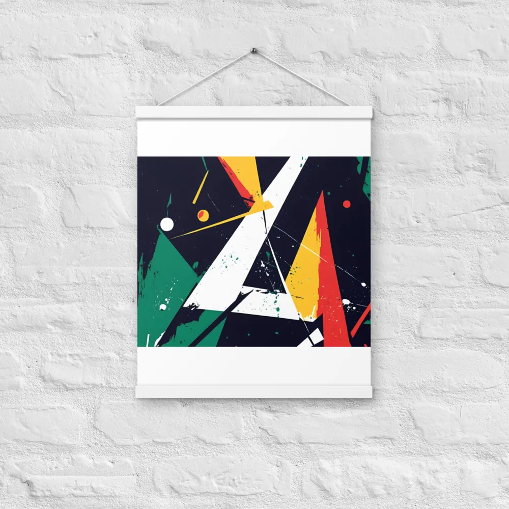 Dynamic Geometries | Poster With White Wood Hanger | 16″×20″