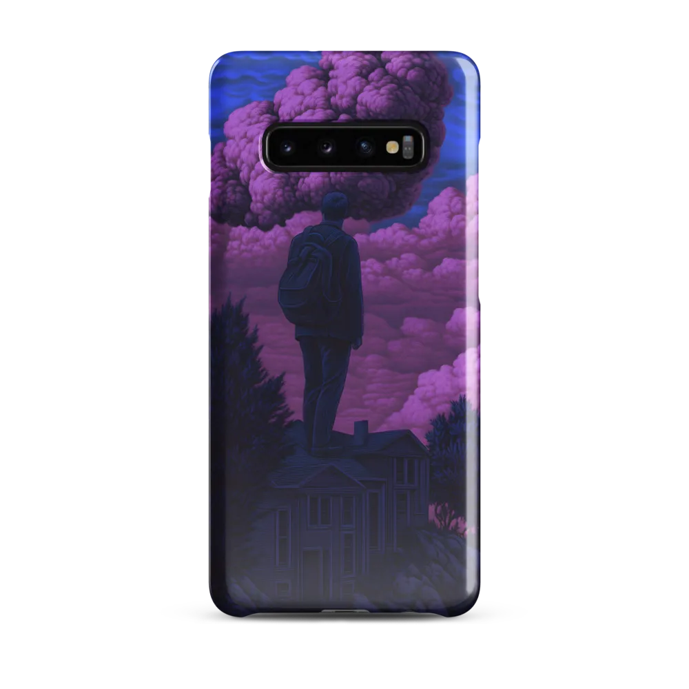 Contemplation Amidst Surreal Clouds | Phone Case |  S10 Plus | Snap Case | Glossy