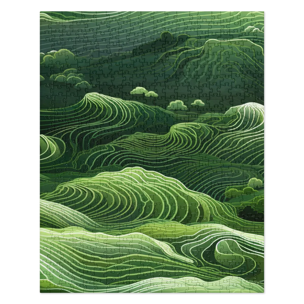 Whispers of Green Hills | Jigsaw Puzzle | 520 pieces