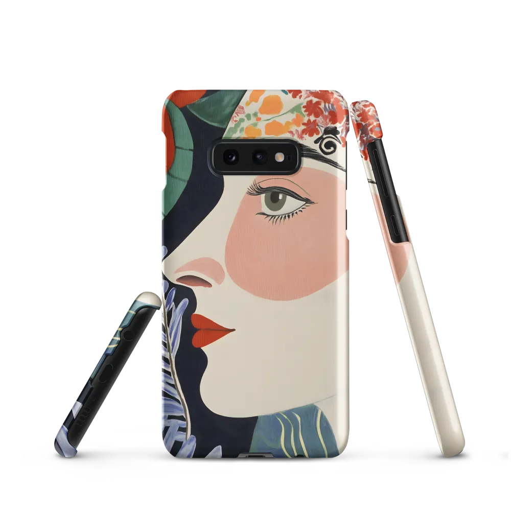 Floral Serenade: A Modern Portrait