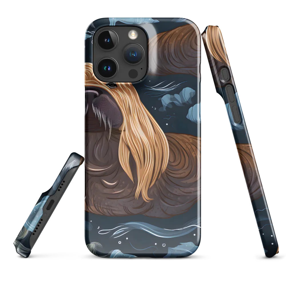 Whimsical Walruses in Deep Blue
