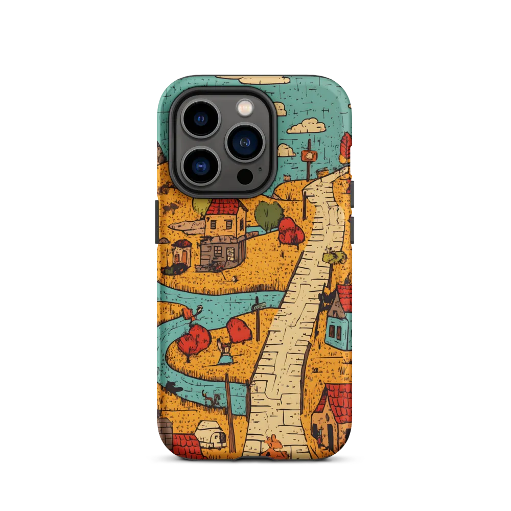 Whimsical Village Landscape