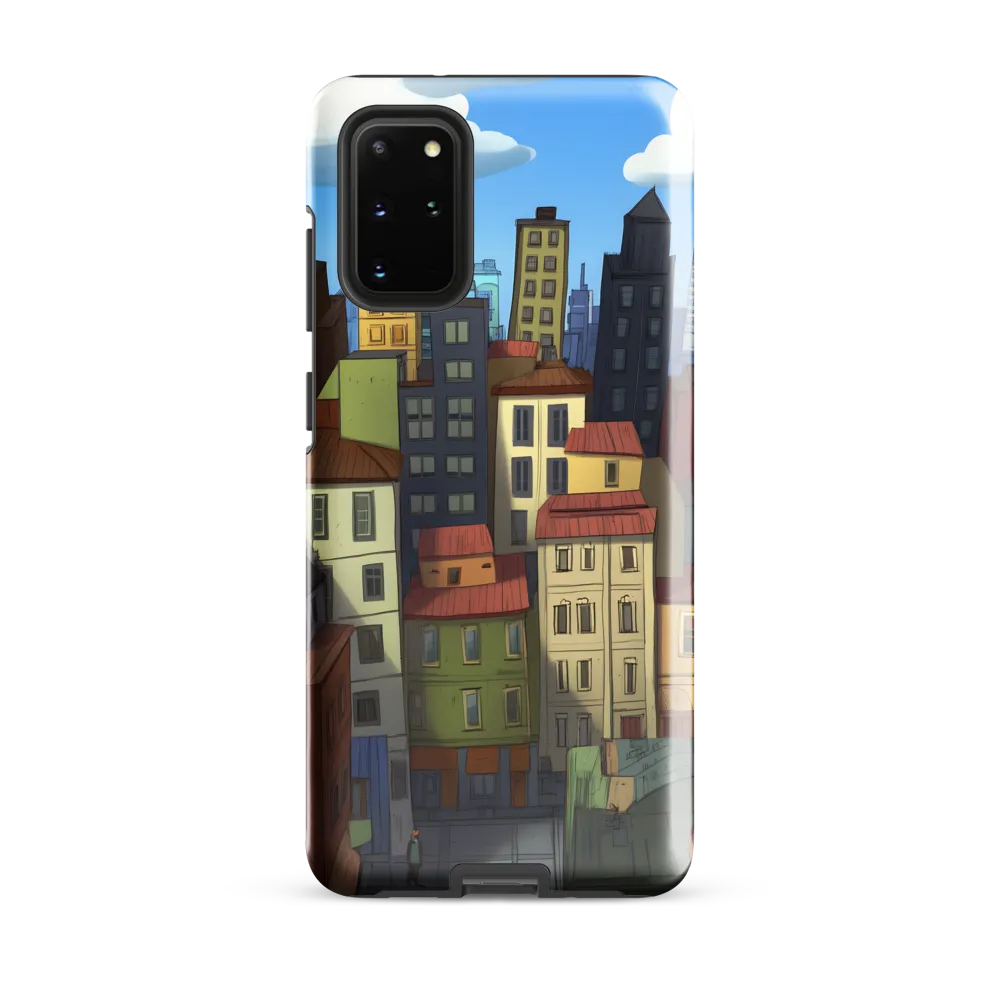 Urban Symphony: A Colorful Cityscape | Phone Case |  S20 Plus | Tough Case | Glossy