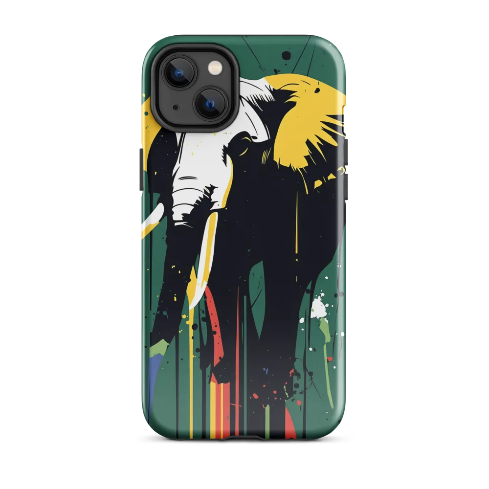 Majestic Minimalism: The Colorful Elephant
