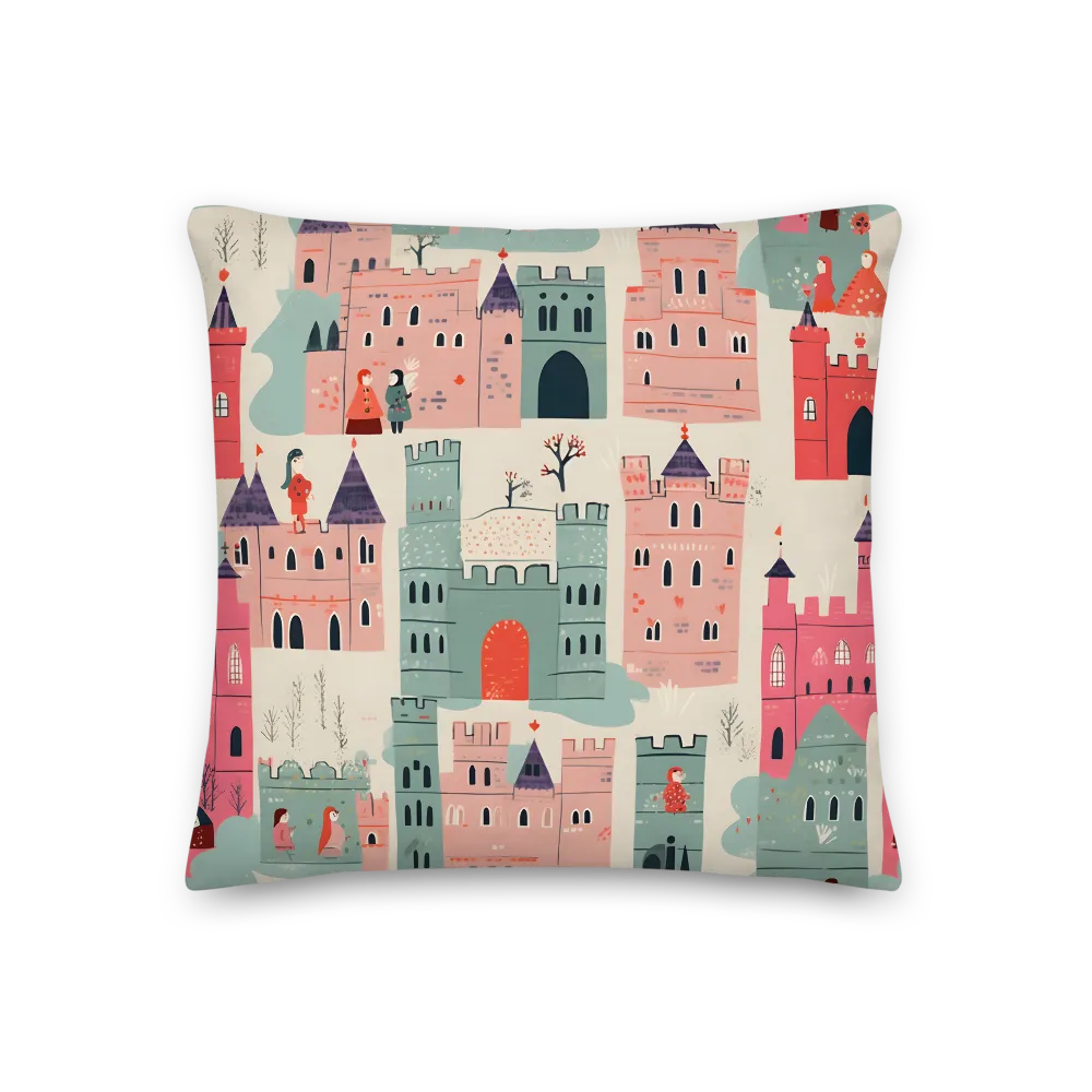 Enchanted Castles and Characters | Pillow | 18″×18″