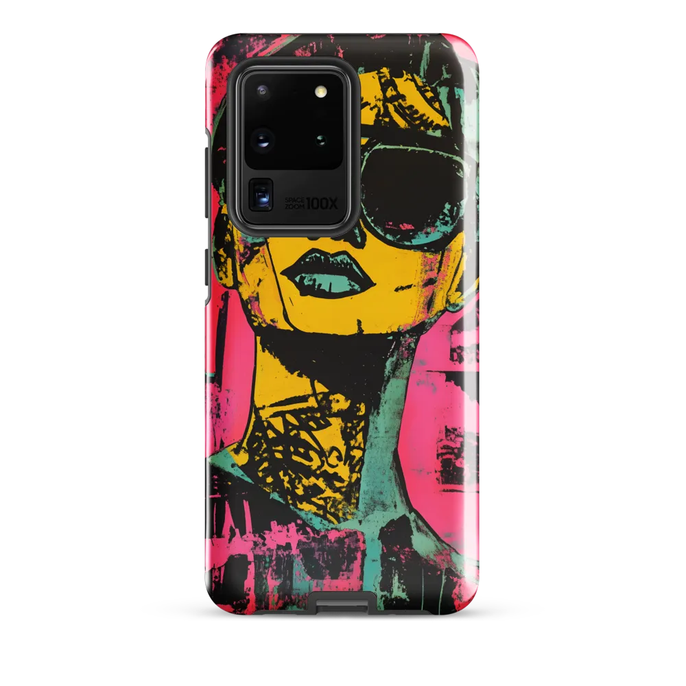 Confident Portrait in Neon Colors