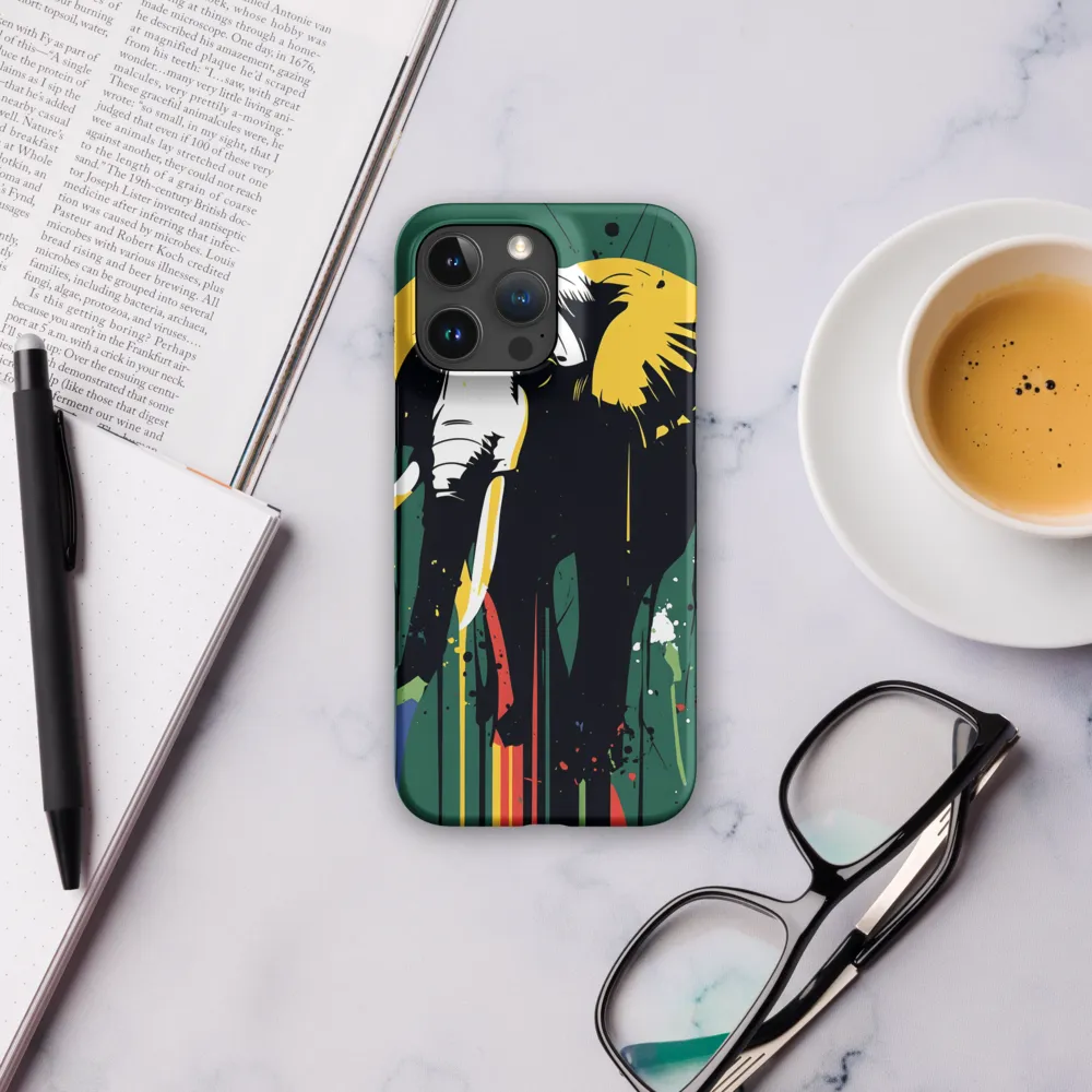 Majestic Minimalism: The Colorful Elephant