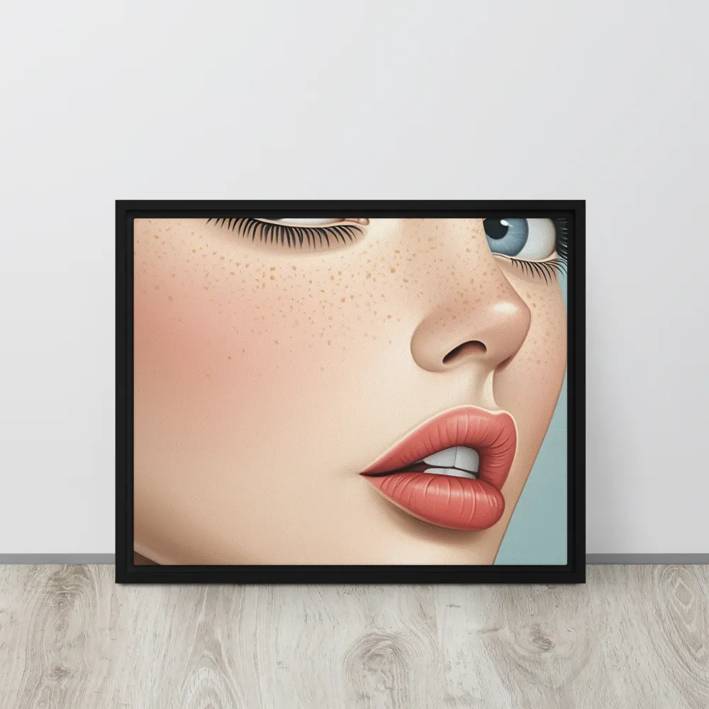 Intriguing Elegance | Canvas with Black Frame | 16″×20″