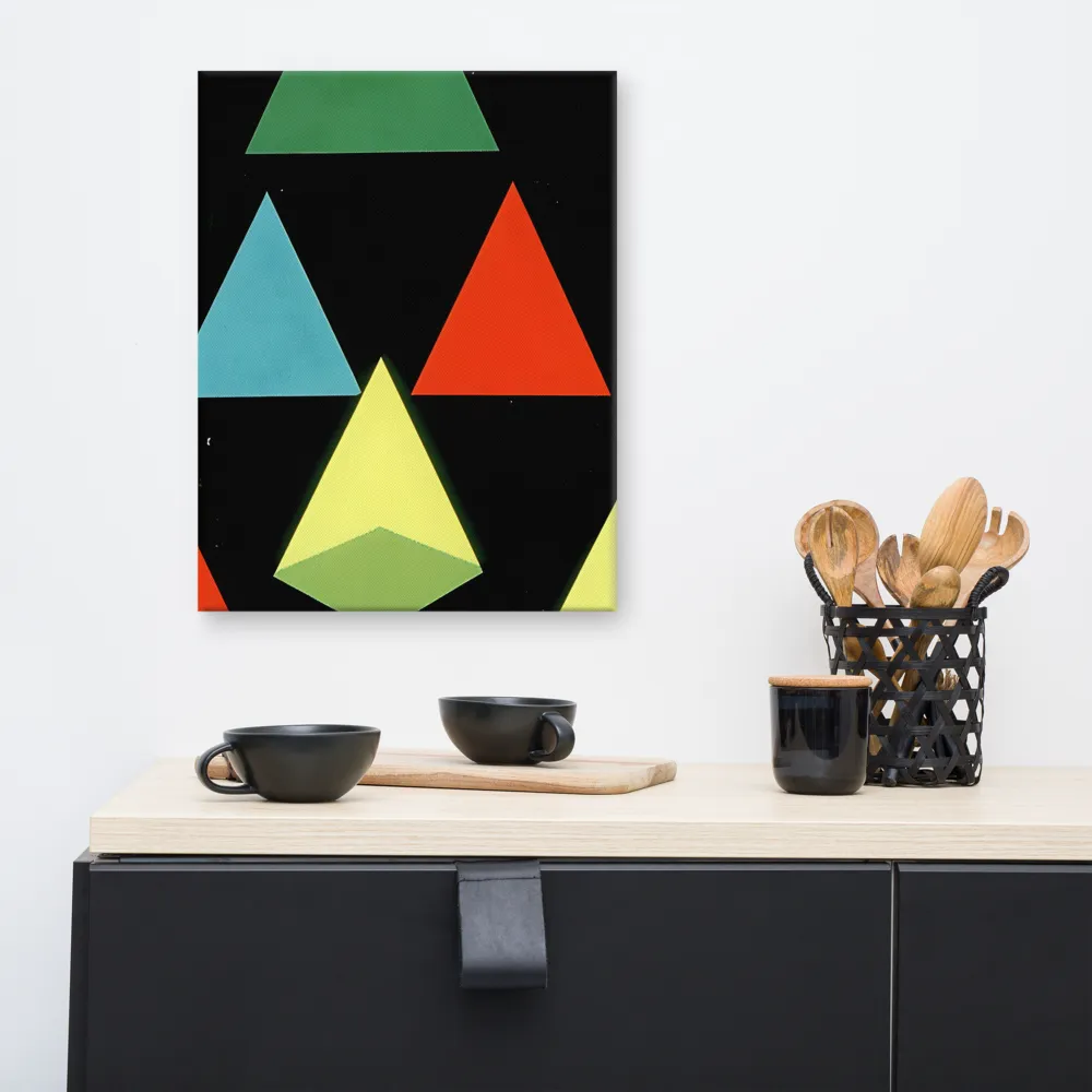 Geometric Harmony in Color | Canvas | 16″×20″