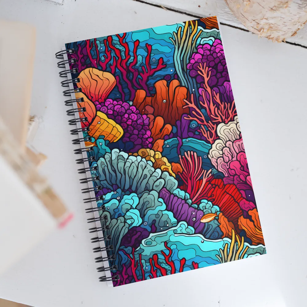 Vibrant Underwater Symphony | Spiral Notebook