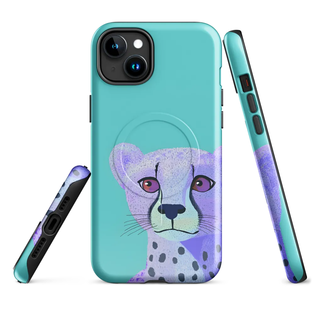 Curious Cheetah | Phone Case |  15 Plus | MagSafe® Tough Case | Glossy