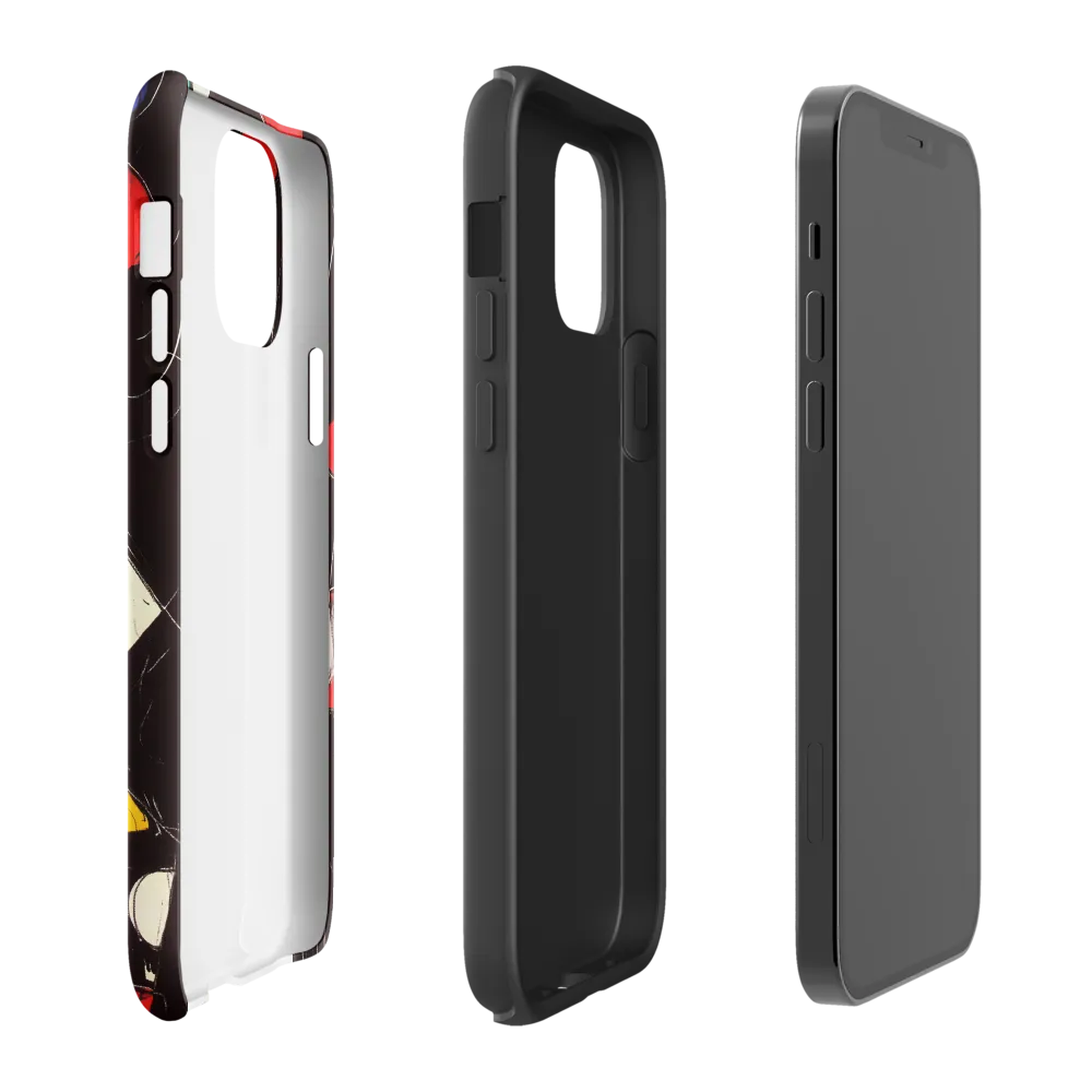 Vibrant Geometric Symphony | Phone Case |  12 Pro | Tough Case | Glossy