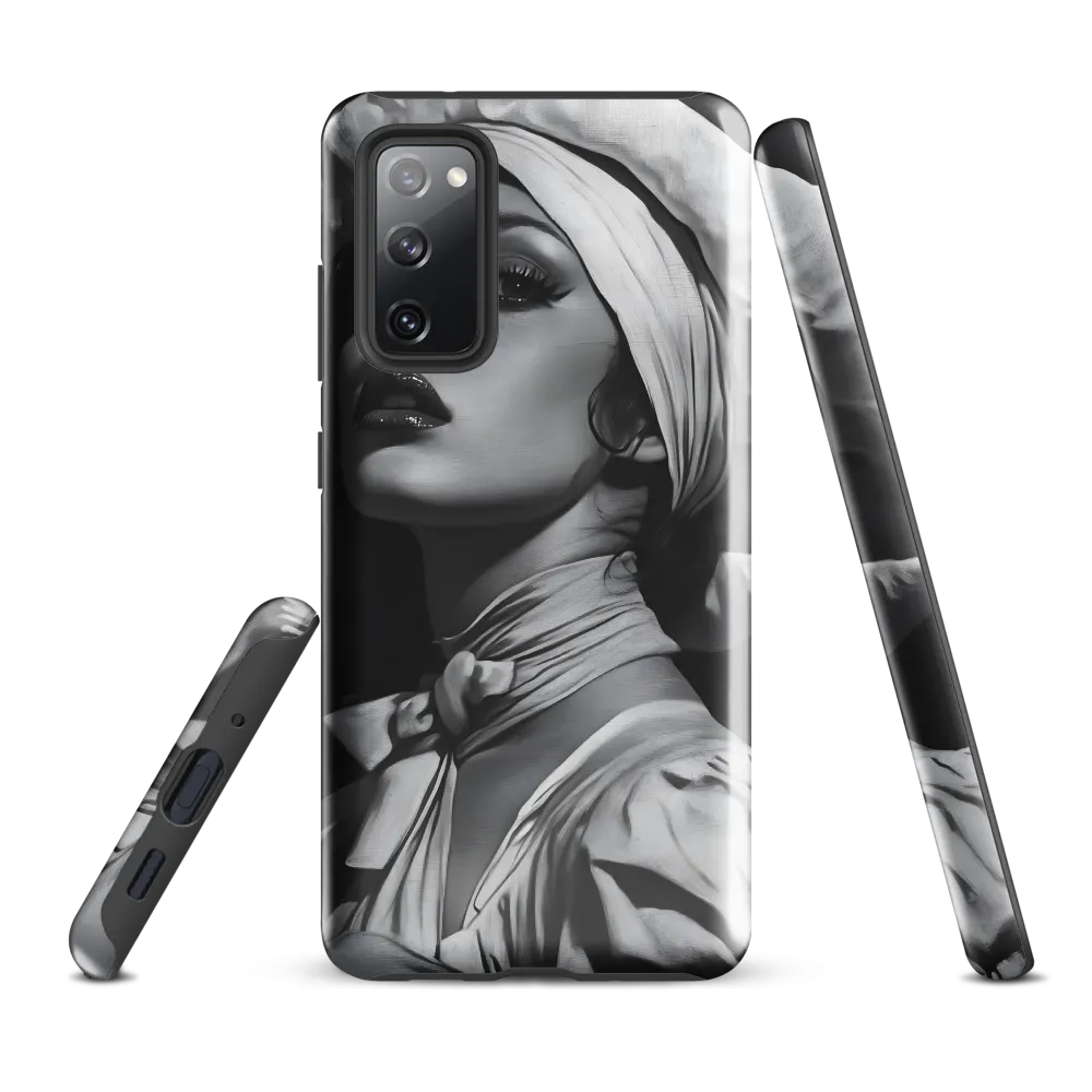 Timeless Elegance: A Charcoal Portrait of Grace