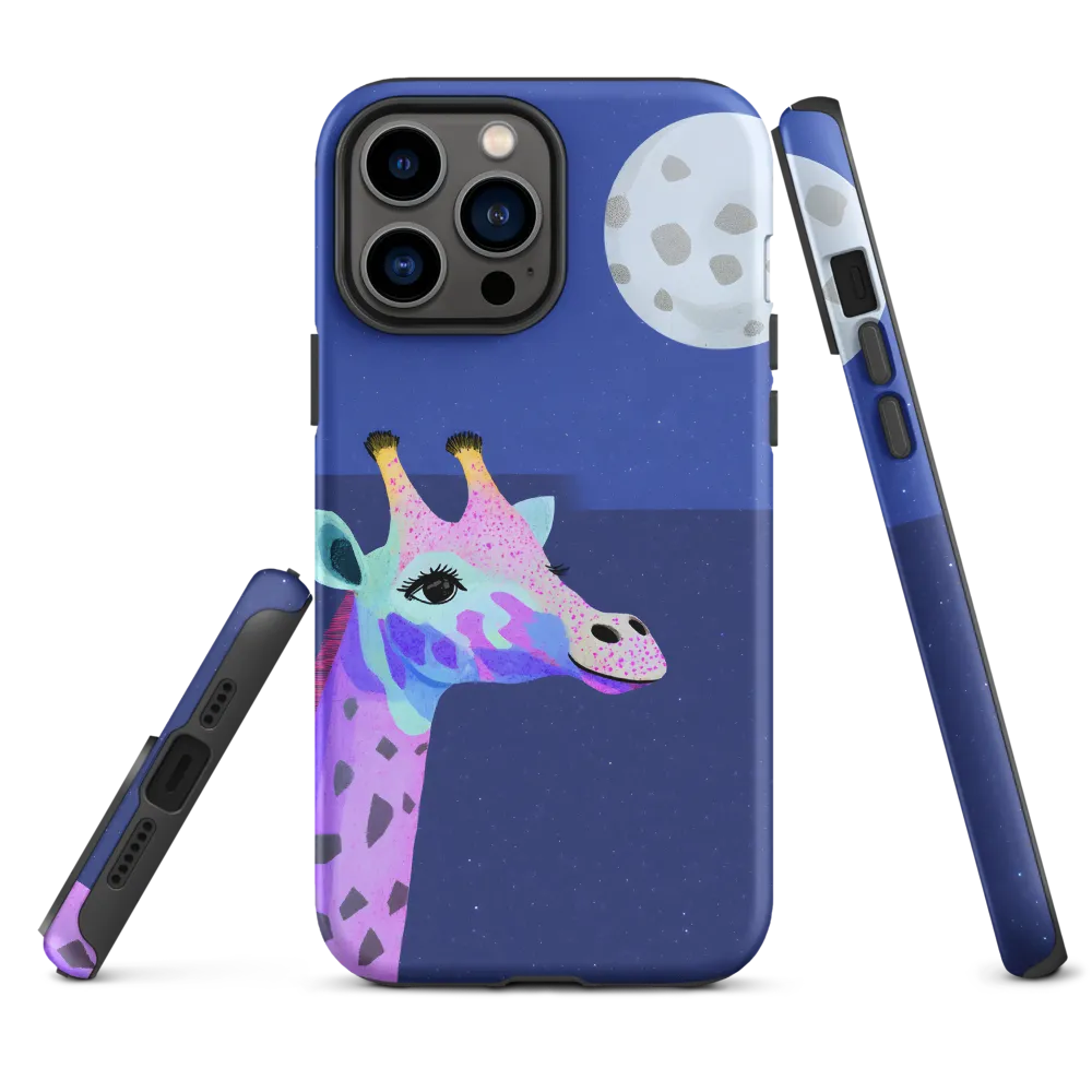 Whimsical Giraffe Under the Stars