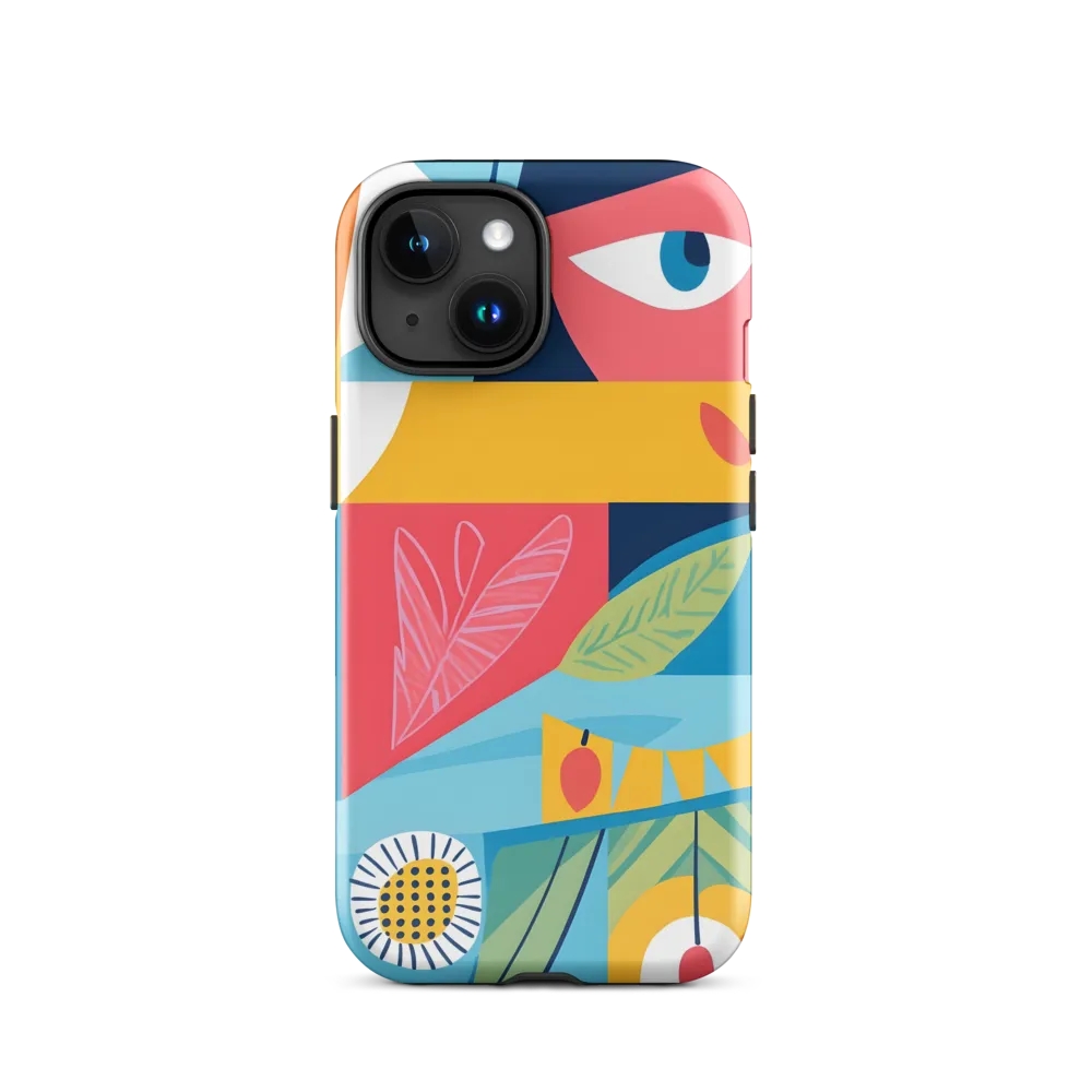 Vibrant Geometric Visage