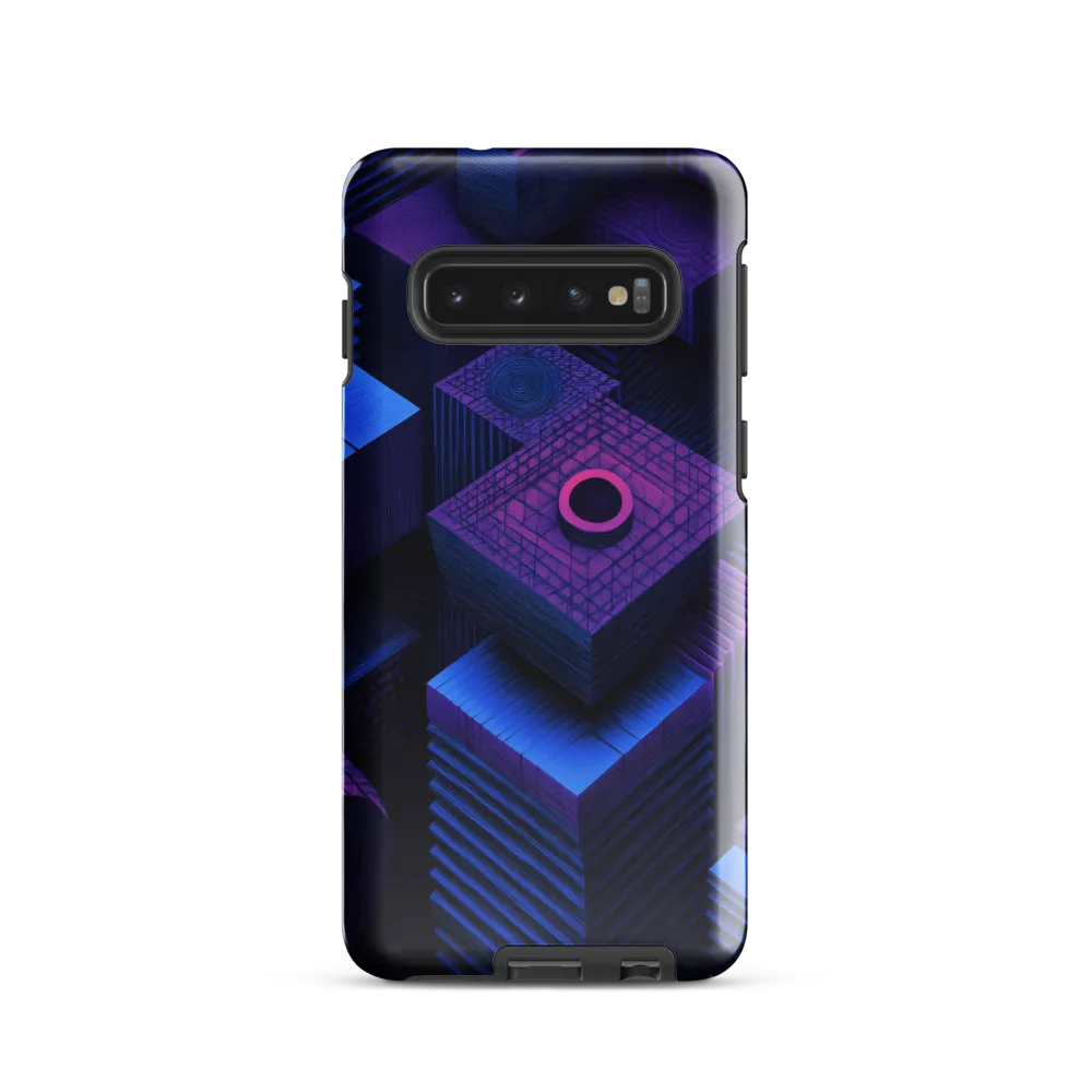 Geometric Dreams in Blue and Purple