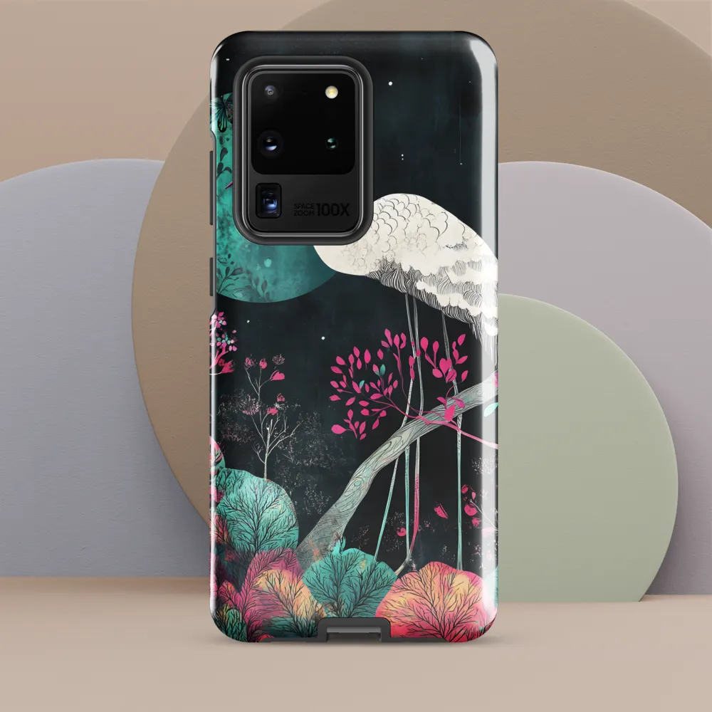 Ethereal Presence: Heron in a Floral Dreamscape