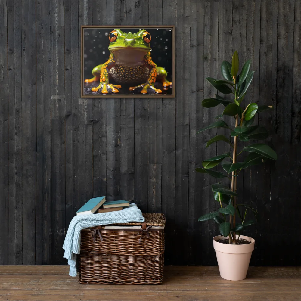 Emerald Elegance: The Frog in Focus