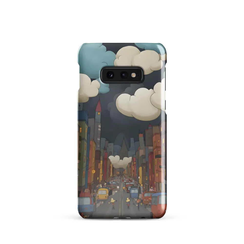 Urban Symphony: A City Awakens at Dusk | Phone Case |  S10e | Snap Case | Glossy