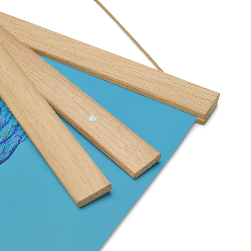 Ethereal Harmony | Poster With Oak Wood Hanger | 16″×16″