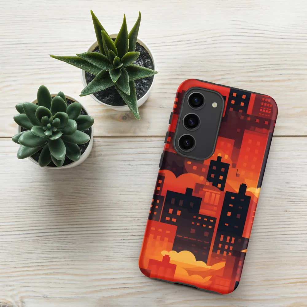 Radiance of the Urban Horizon | Phone Case |  S23 | Tough Case | Matte