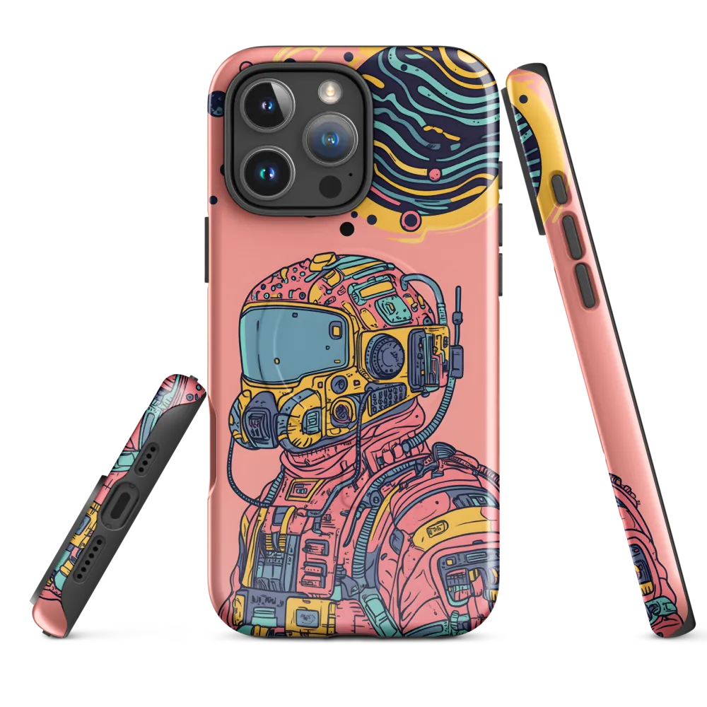 Exploration Beyond: A Digital Astronaut | Phone Case |  16 Pro Max | MagSafe® Tough Case | Glossy
